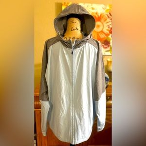 Mizzen + Main Jacket Mens Size XXL Hooded Vented Windbreaker